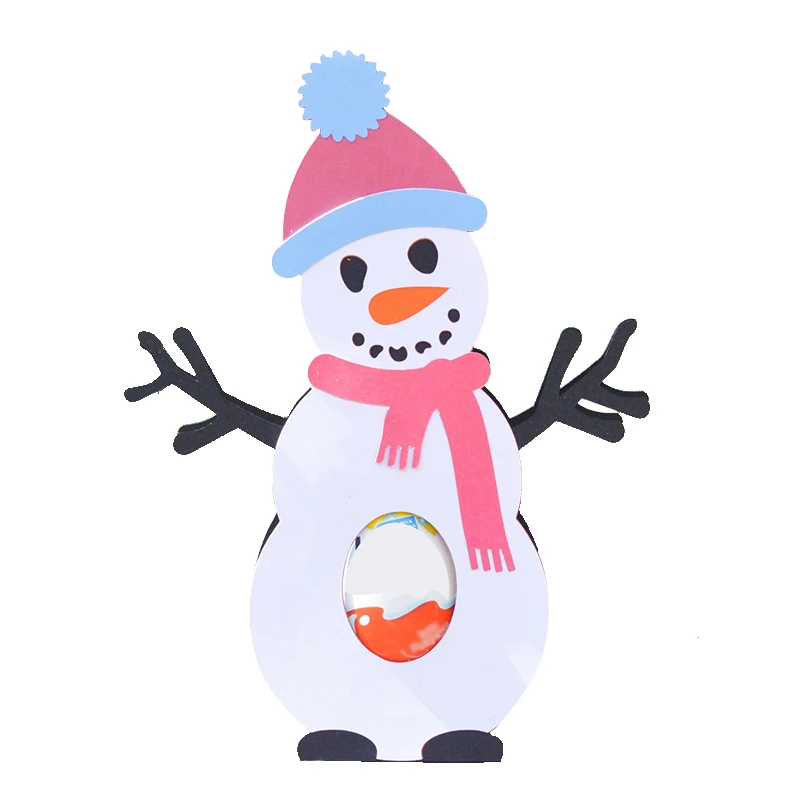 

3D Snowman Egg Holder Mould Metal Cutting Dies Stencils For DIY Easter Box Scrapbooking Card Decorative Embossing Die Template