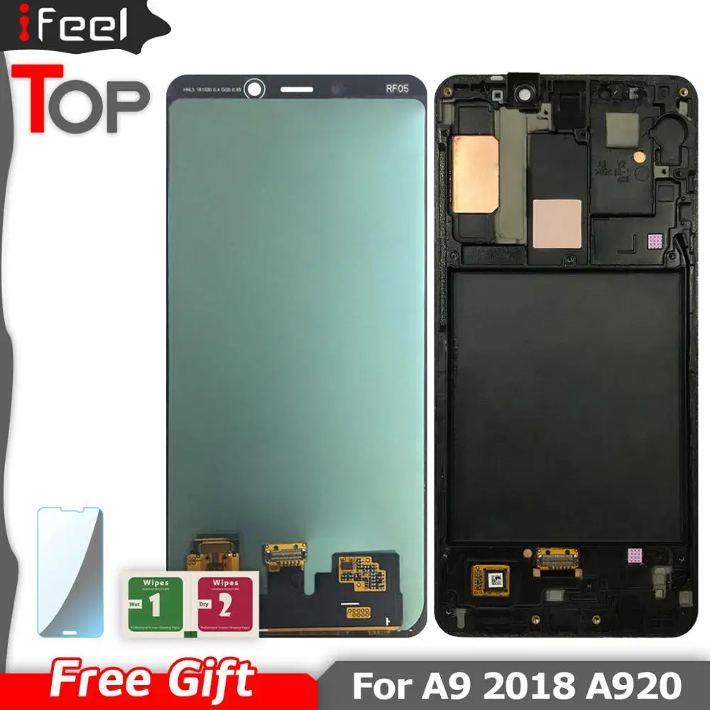 Активно матричные осид для SAMSUNG Galaxy A9 2018 A9S Star Pro SM A920F/DS A920F ЖК дисплей сенсорный