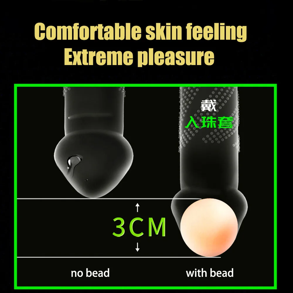 Ультратонкие презервативы для мужчин из натурального латекса большие точки