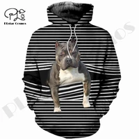 plstar cosmos 3dprinted pitbull dog pet newest harajuku streetwear unique unisex manwoman casual hoodiessweatshirtzip style 1