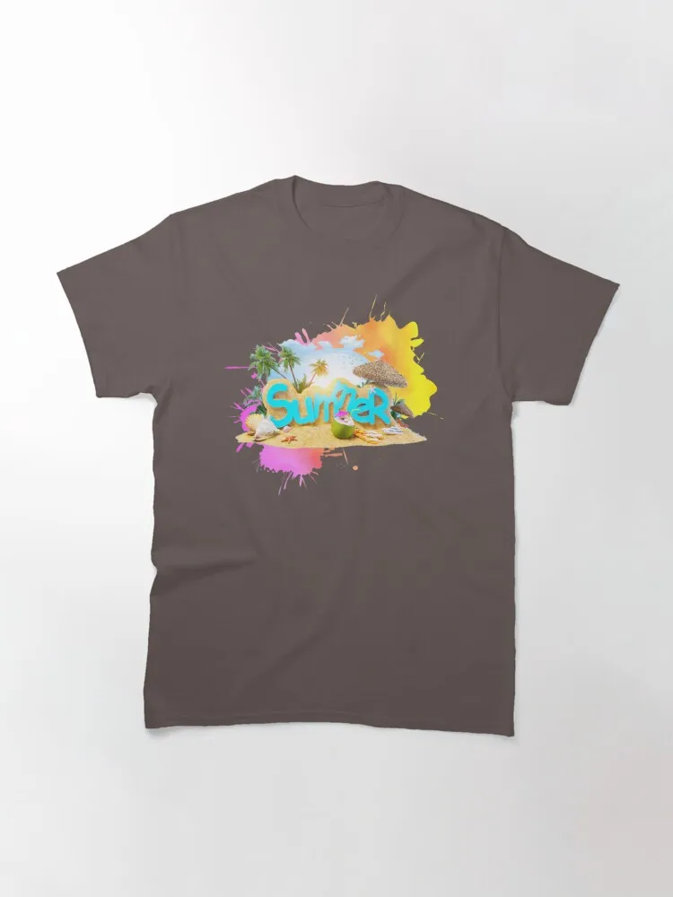 

Женская летняя Классическая футболка с принтом