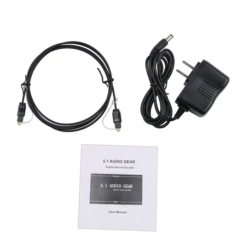 

5.1 Audio Gear 2 in 1 5.1 Channel AC3/DTS 3.5mm Audio Gear Digital Surround Sound Decoder Stereo (L/R) Signals Decoder HD Player
