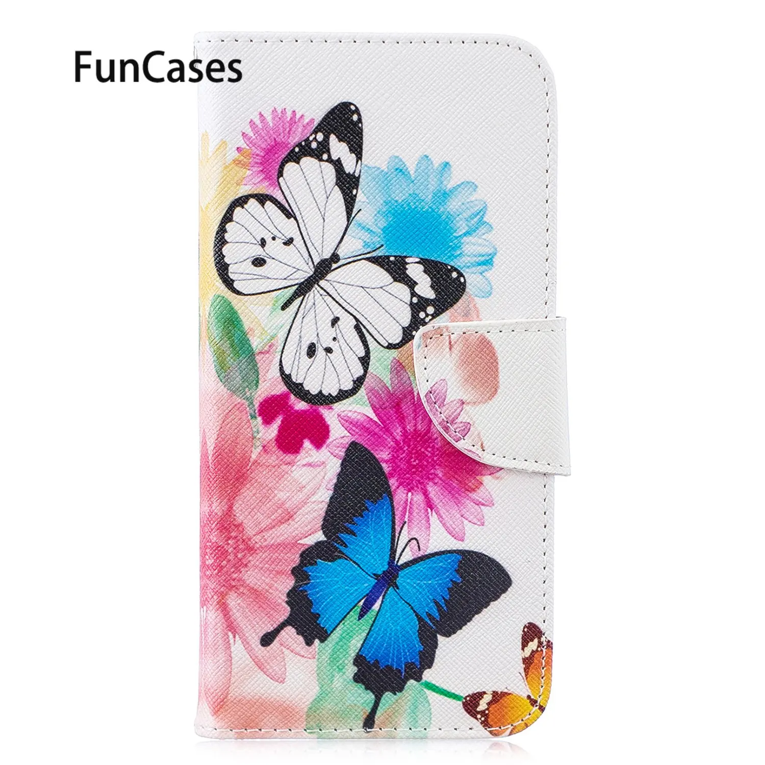 Patterned PU Leather Phone Bag cases For funda Huawei P30 Lite Coques Etui Cases sFor Mobile capa Nova 4E | Мобильные телефоны и