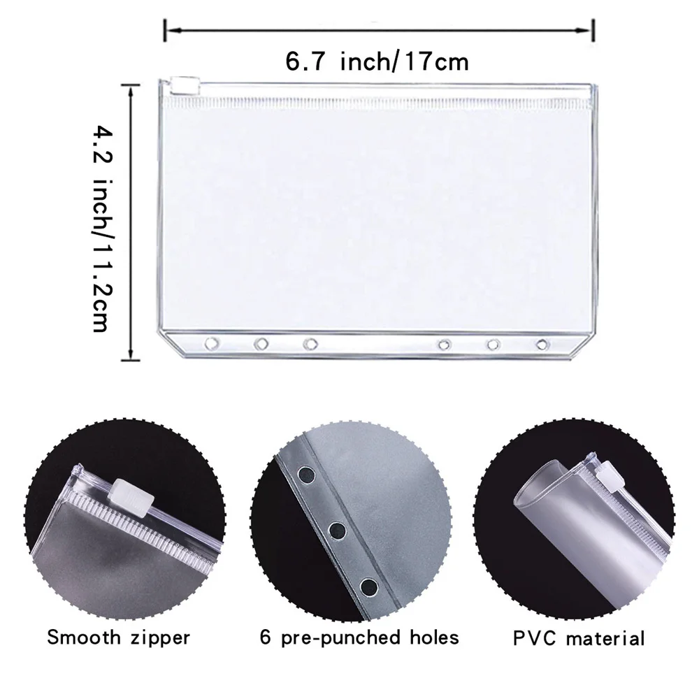 Папка на молнии A6 цветной блокнот Макарон из искусственной кожи с листьями