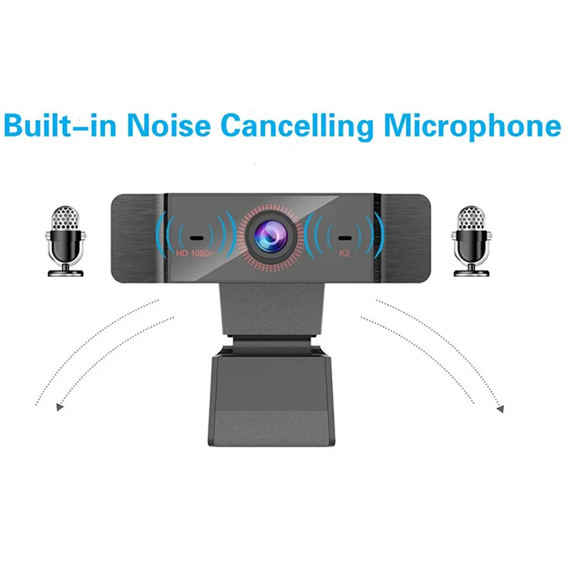 

1080P Webcam, High-Definition Webcam with Microphone, USB Webcam for Computer, PC Laptop, Conference Research Video 120 x 50 x 3
