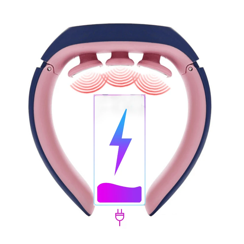 

Smart Cervical Massager Neck Pulse Hot Compress Massager Shoulder Shiatsu Knead Low Frequency Therapy Pulse Pain Relief Tool