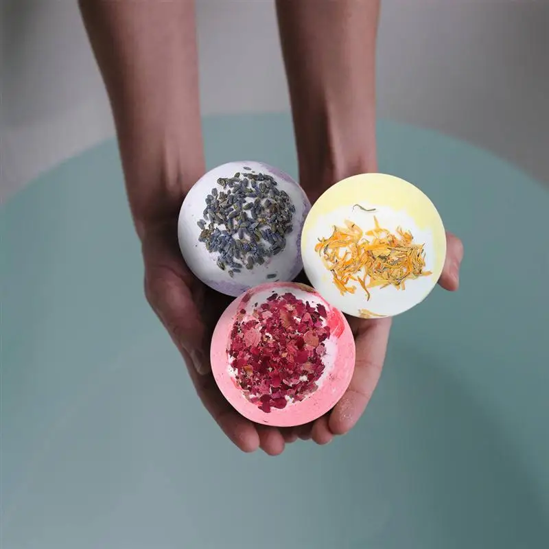 

4Pcs Aromatic Bath Salt Ball Fizzers Bubble Making Bathing Balls for Household