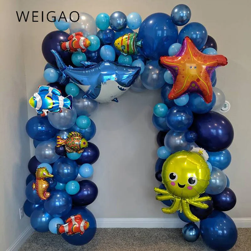 

101pcs Little Mermaid Party Balloons Arch Latex Balloon Wedding Decoration Baby Shower Birthday Under The Sea ​Party Home Decor