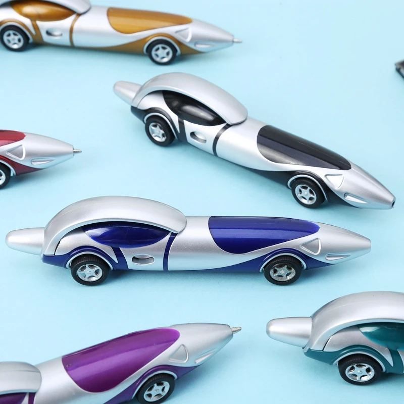 

Funny Novelty Design Racing Car Shaped Ballpoint Pen Office Child Kid Toy Gift R1WC Wholesalse