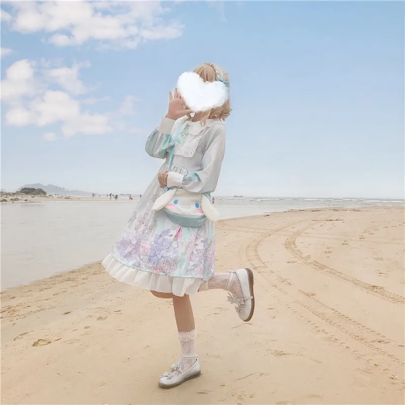 Harajuku косплей-платье лолиты женское платье мягкие японские игрушки Готический стиль звезда Тюль Kawaii платье Лолита милое платье для девочки