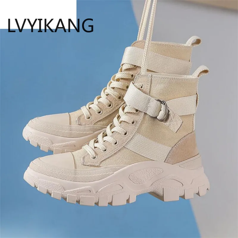 Женские ботинки на осень и зиму LVYIKANG 2019 повседневная женская обувь уличная