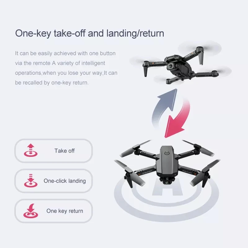 2021 New XT6 Mini Drones With Camera HD 4K Dual 1080P WiFi FPV Drone Height Preservation RC Quadcopter Toys For Boys | Игрушки и хобби
