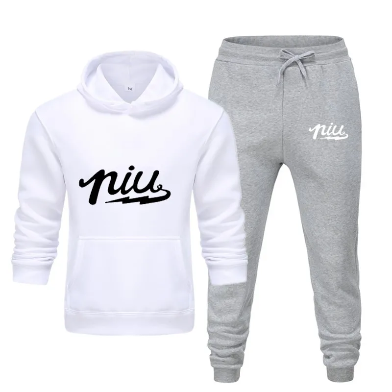 Мужской спортивный костюм из двух предметов толстовка с капюшоном и