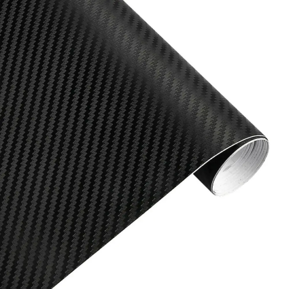 

Wrap Car Sticker Decals Fender Foil Waterproof 3D Carbon Fiber Style Black