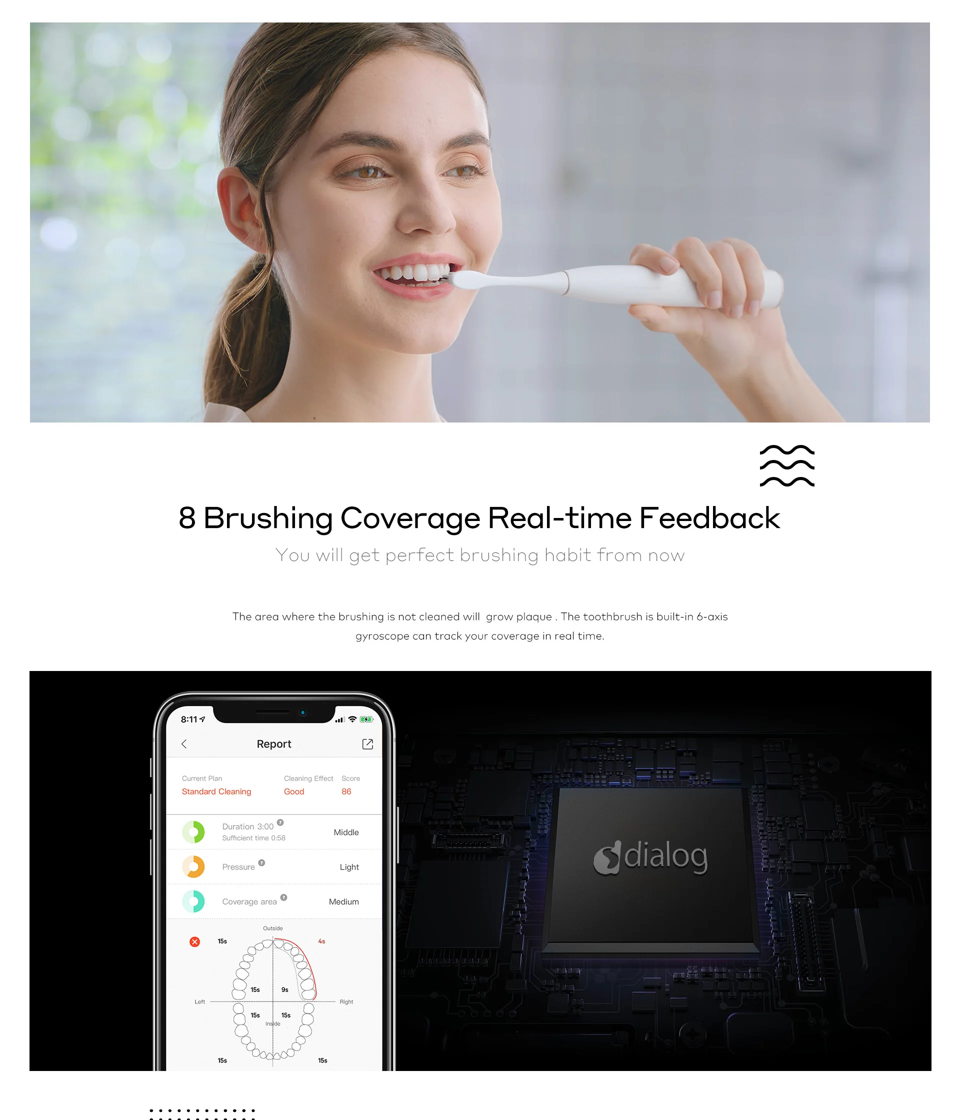 

Global Version Oclean Z1 Sonic Electric Toothbrush IPX7 Waterproof Ultrasonic Automatic Fast Charging Sonic Toothbrush alduts