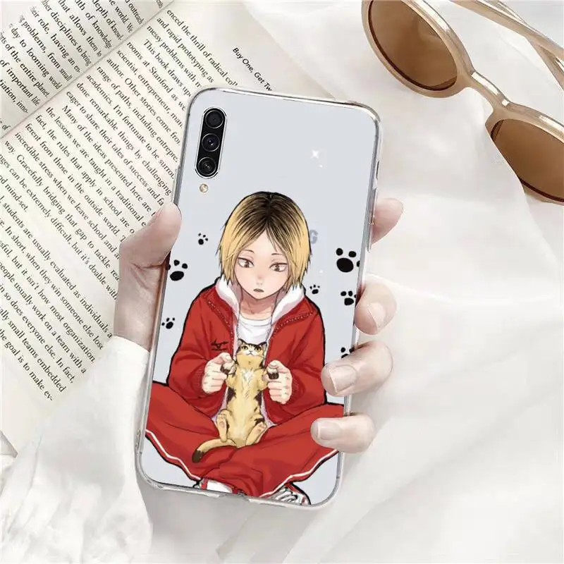 

Anime Kenma Haikyuu Phone Case Transparent for Samsung s9 s10 s20 Huawei honor P20 P30 P40 xiaomi note mi 8 9 pro lite plus