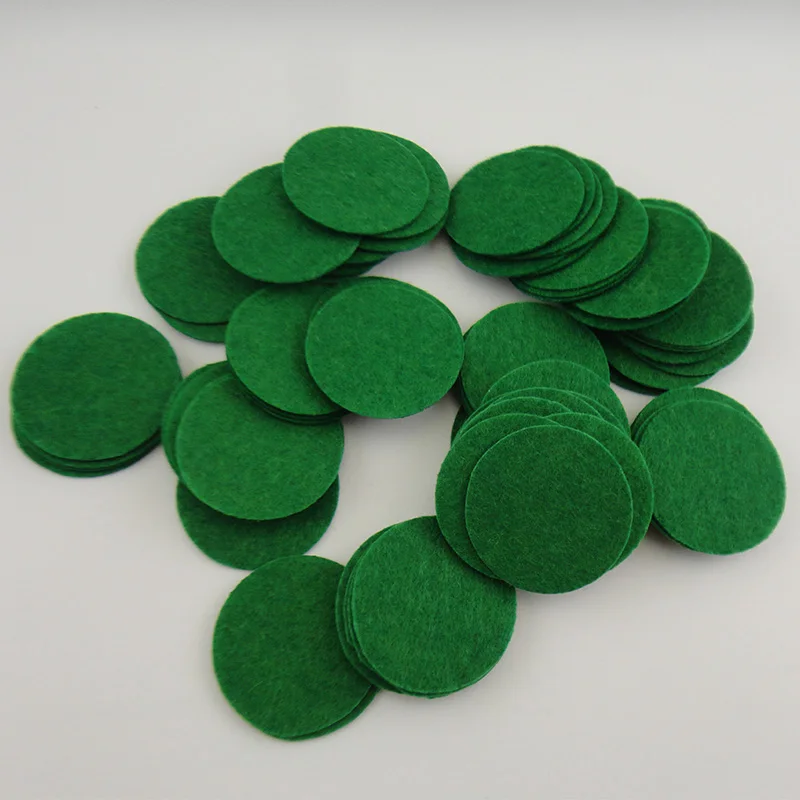 

500PCS 3.5cm 4.0cm 5.0cm Round Felt Pads Spacer Patches Non-woven Cricles Appliques for DIY Jewelry Ornaments