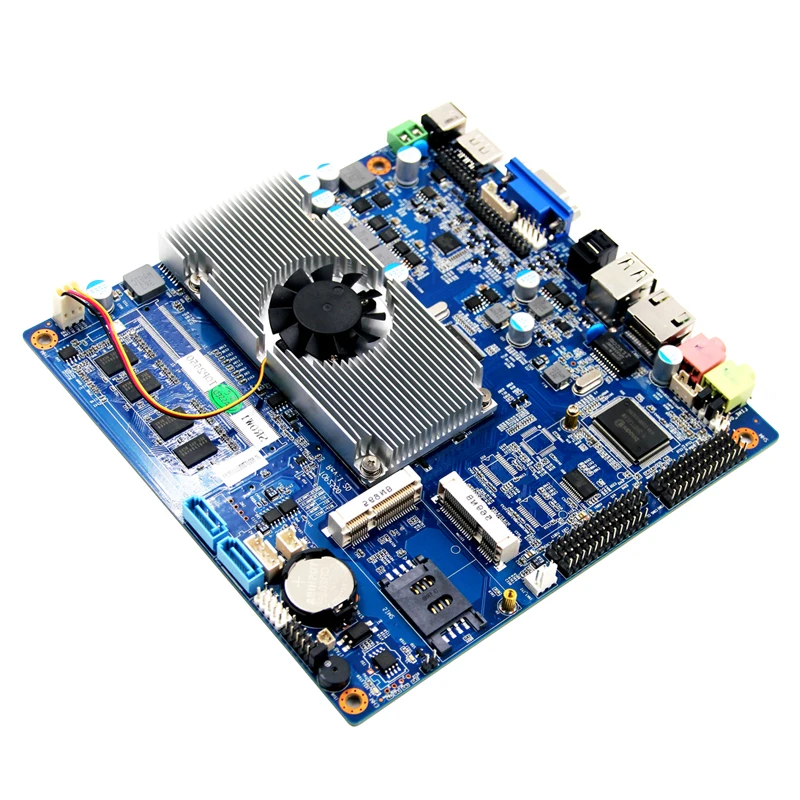 Дешевые мини Материнские платы itx Intel Baytrail N2800 процессор NM10 Express чипсет на 2G ddr3 4 * COM