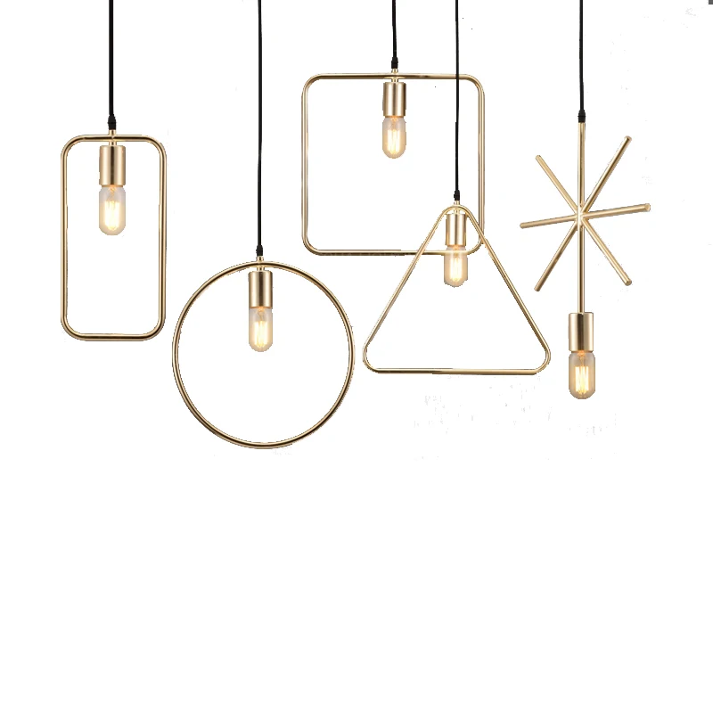 Винтажный подвесной светильник в стиле ретро черного цвета маленькая лампа для