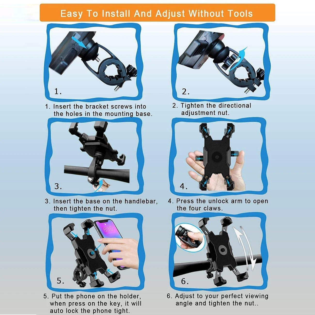 belka 2021 universal bike phone holder motorcycle bicycle phone holder handlebar stand mount bracket for iphone samsung free global shipping