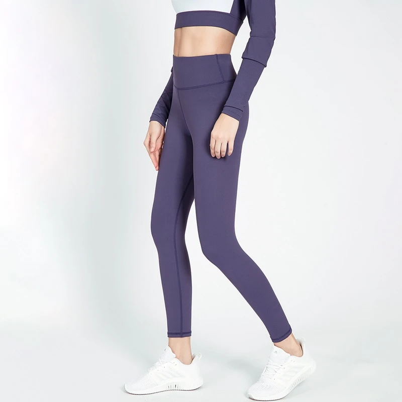 

New 2021 Women Sport Fitness 2 Two Piece Set Outfits Long Sleeve Knit Crop Tops Leggings Pants Set Bodycon Tracksuit