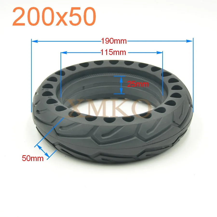 Новая 8 дюймовая шина с сотовой структурой мягкая резиновая 200x50 самодельная для