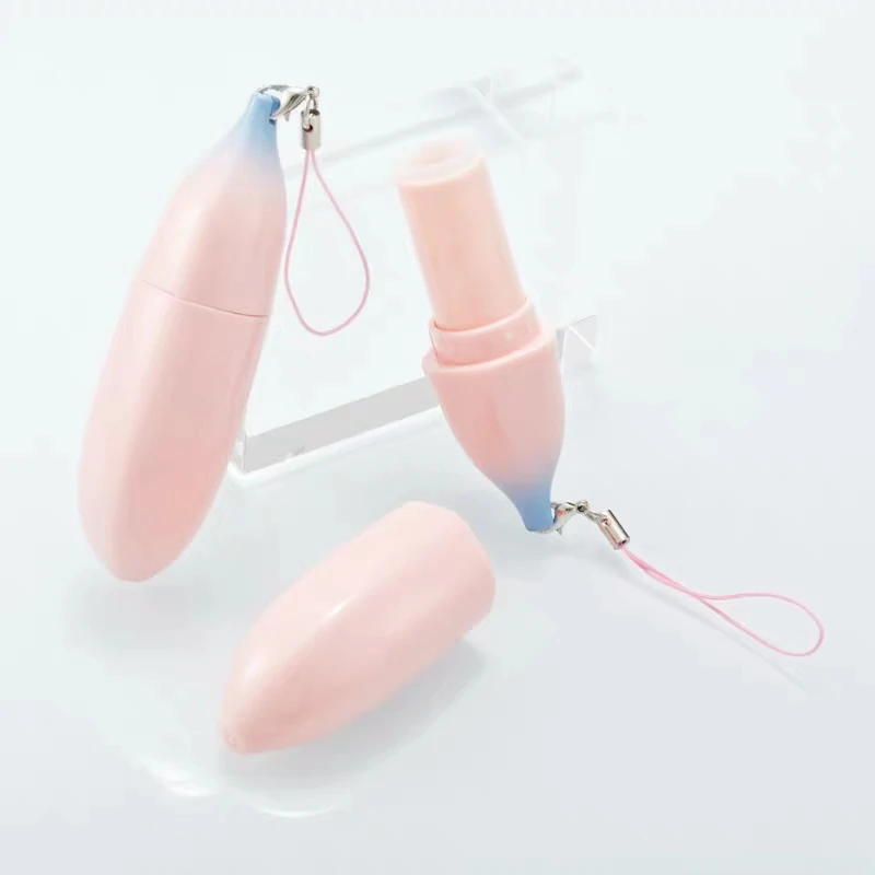 12.1mm Empty pink yellow banana shape Lipstick tube cute lipstick container 50pcs |