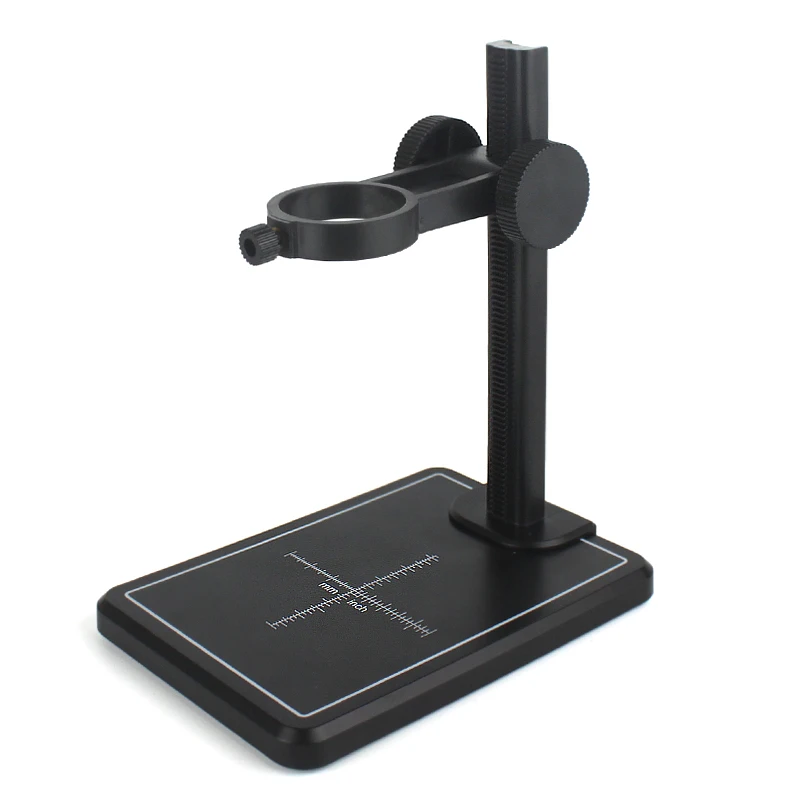 Aluminum Alloy Microscope Stand Portable Up and Down Adjustable Manual Focus Digital USB Electronic Microscope Holder Stand