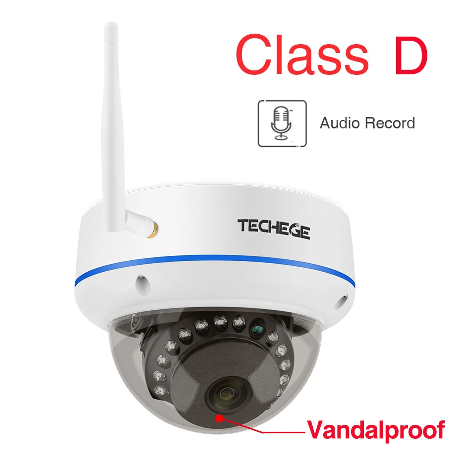 Techege 1080P Аудио беспроводная IP камера 2MP камера CCTV для беспроводной системы видеонаблюдения приложение EseeCloud или IP Pro
