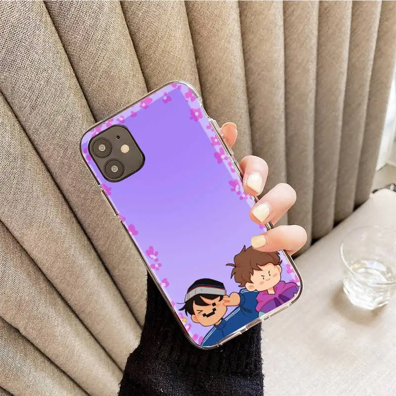 

karl jacobs 2 Phone Case For iphone 7 8 plus x xr xs 11 12 mini pro max transparent nax fundas cover