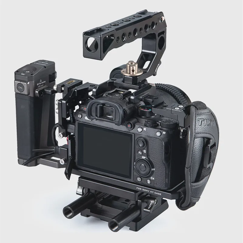 

Tilta A7 iii A9 Camera Cage Black Cage For Sony A7 A9 A7III A7R3 A7M3 A7 iii DSLR rig Top Handle Focus handle