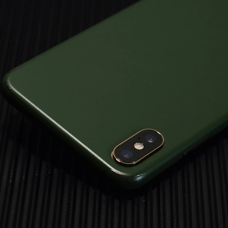 3D наклейка из углеродного волокна/темно зеленая пленка для iPhone 11 Pro XS MAX XR X 8 7 6 6S Plus