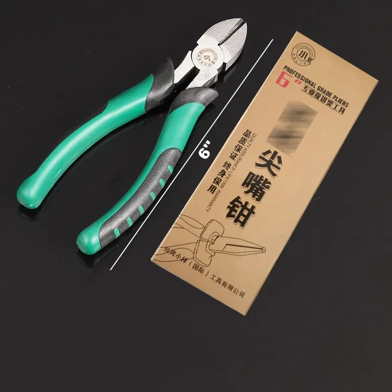 

6''/8Wire Cutters Needle Nose Pliers Insulated Electrician's Pliers Thickened Clamp Head Chrome Vanadium Steel Electrician Tool