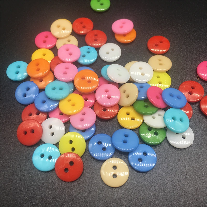 10 мм Детские швейные кнопки пластиковые инструменты для одежды 2 круглые