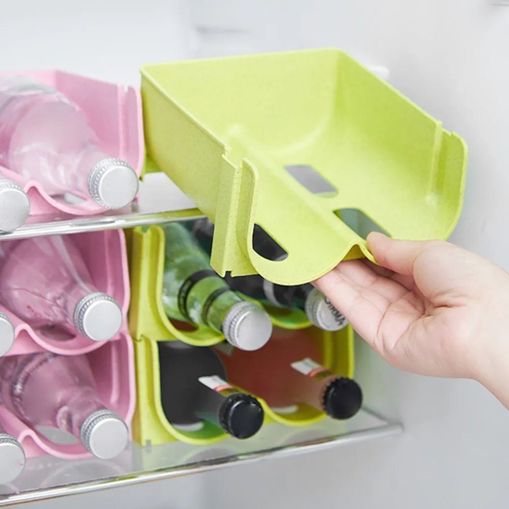 Штабелируемый органайзер для бутылок с водой пластиковый контейнер хранения