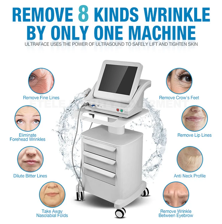 

2D HIFU Anti-wrinkle Facial Lifting Tightening Machine 1.5mm 3.0mm 4.5mm Cartridge Beauty Equipment