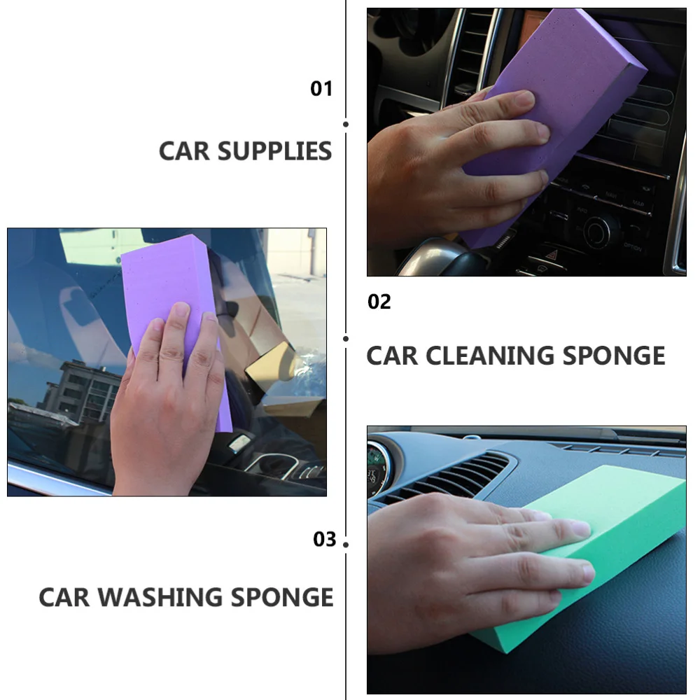 

2Pcs Professional Car Cleaning Sponge Car Washing Tool Absorbent Sponge