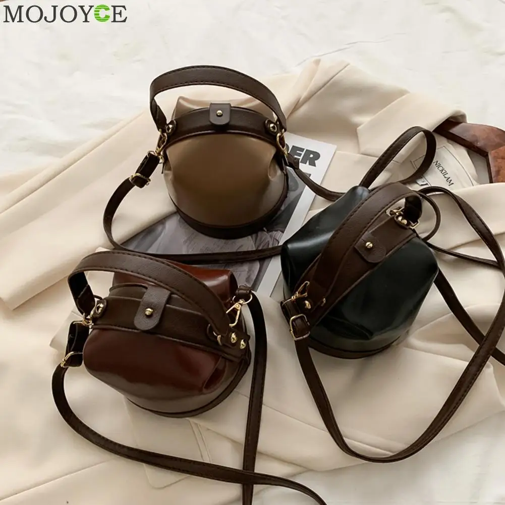 Сумка через плечо из искусственной кожи со складками Молодежная простые