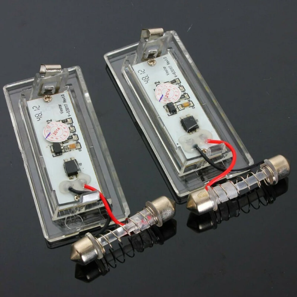 2 шт. суперъяркая светодиодная лампа для номерного знака 12 в BMW X5 E53 X3 E83 03