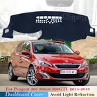 Крышка приборной панели защитная накладка для Peugeot 308 T9 2014  2019 308 308sw 308GTI автомобильные аксессуары приборная панель коврик от Солнца Анти-УФ