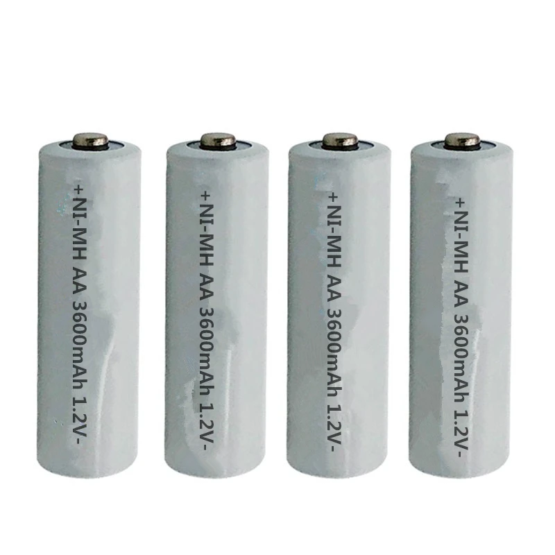 Бесплатная доставка 4XAA игрушки 1 2 V Ni MH батарея 3600mAh аккумуляторная батареи AA для