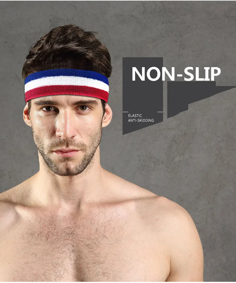 10 шт. повязка от пота на голову для женщин/мужчин хлопок пот Йога Баскетбол