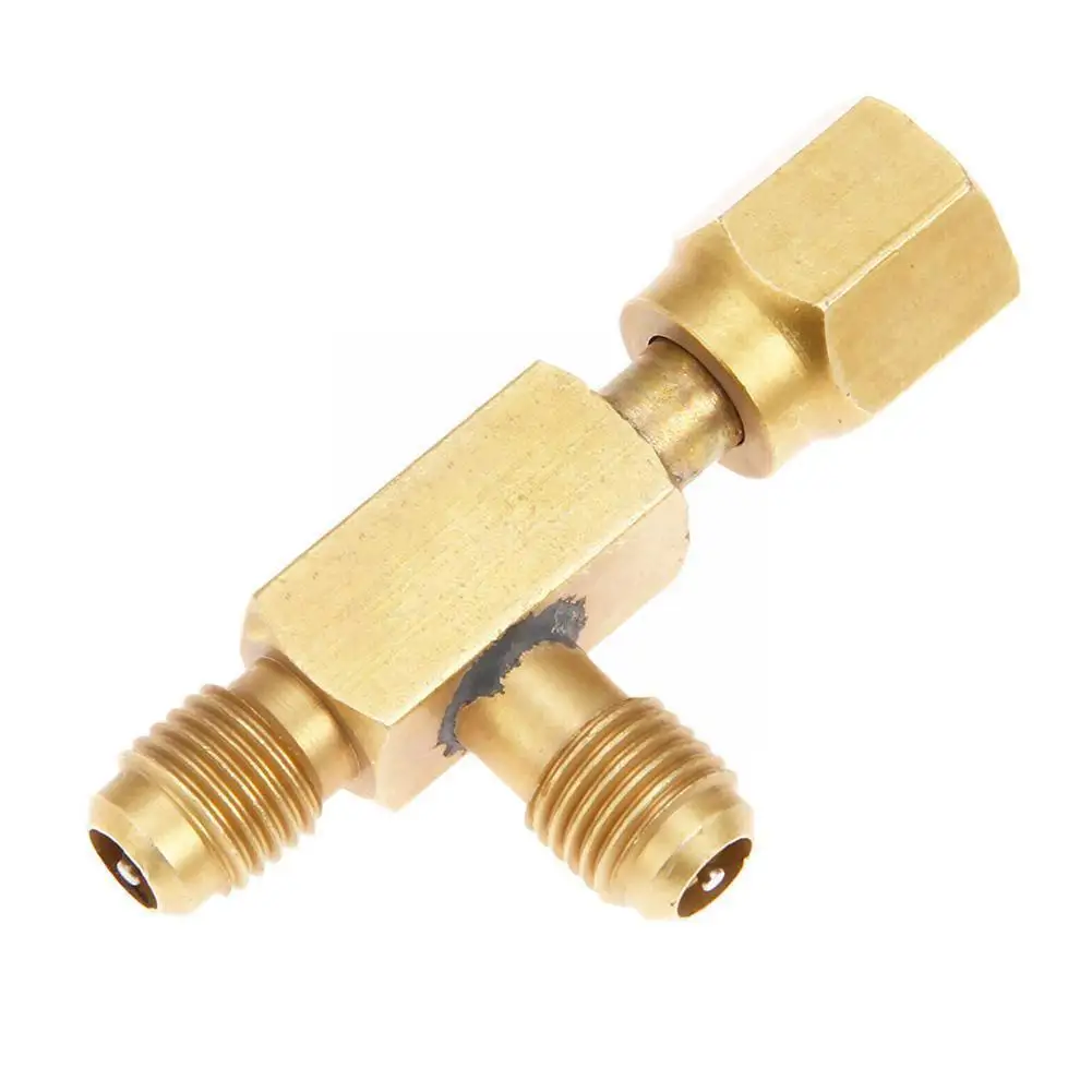 

Fluoride Connection Refrigeration Tool Air Conditioning Safety Adapter 1/4" Male/famale Charging Hose For M1/4s L3h0