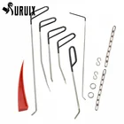 Furuix стержни для удаления вмятин в автомобиле Инструменты Набор для ремонта вмятин 6 шт. стержневой крючок C нажимные крючки красные клинья железная цепь