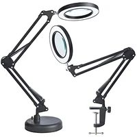 usb led 6x table lamp reading study office study bedroom magnifying glass table cold clamp light for repairing tattooing