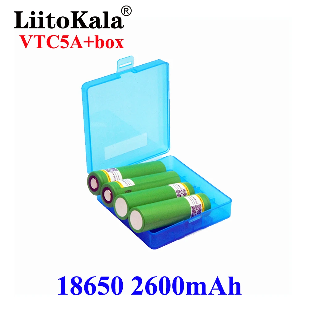 LiitoKala 100% оригинальный 3 6 v 18650 VTC5A 2600mah литиевый перезаряжаемый аккумулятор US18650VTC5A