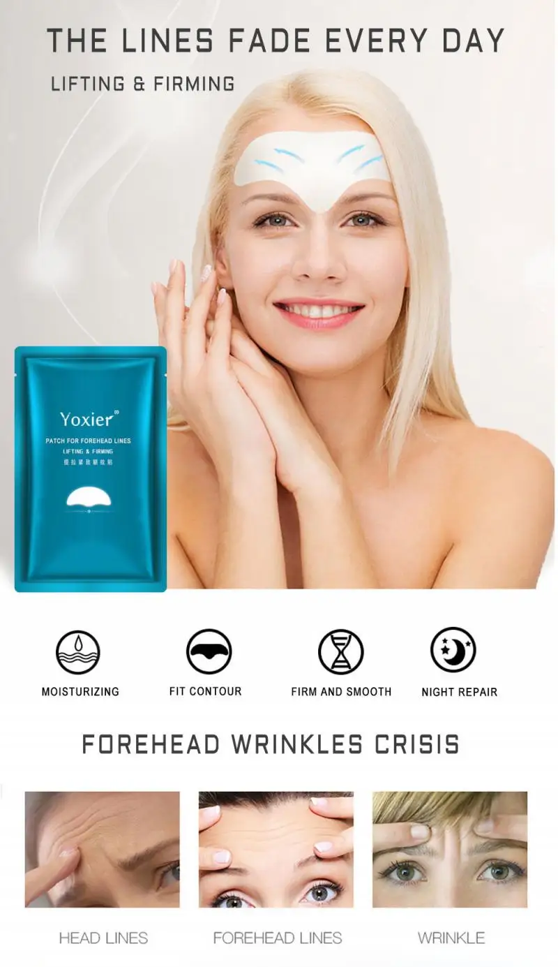 

Reusable Silicone Wrinkle Removal Sticker Face Forehead Neck Eye Pad Skin Lift Anti Aging Patch