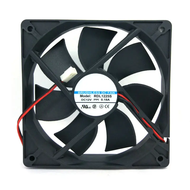 New Original 120x120x25MM 12V 0.18A 12CM RDL1225S Chassis Power Supply Cooling Fan | Fans &amp