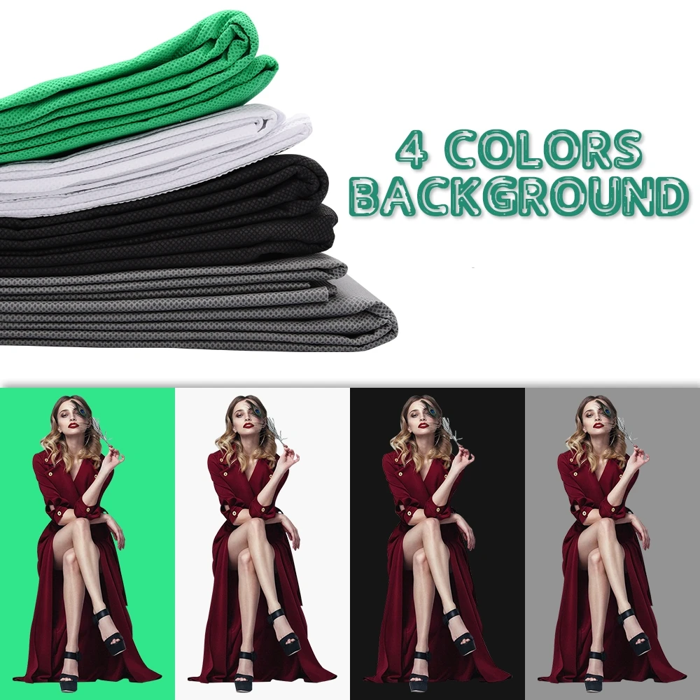 1 6*3 м фон для фотосъемки с зеленым экраном нетканый тканевый Chroma Key 4 вида цветов