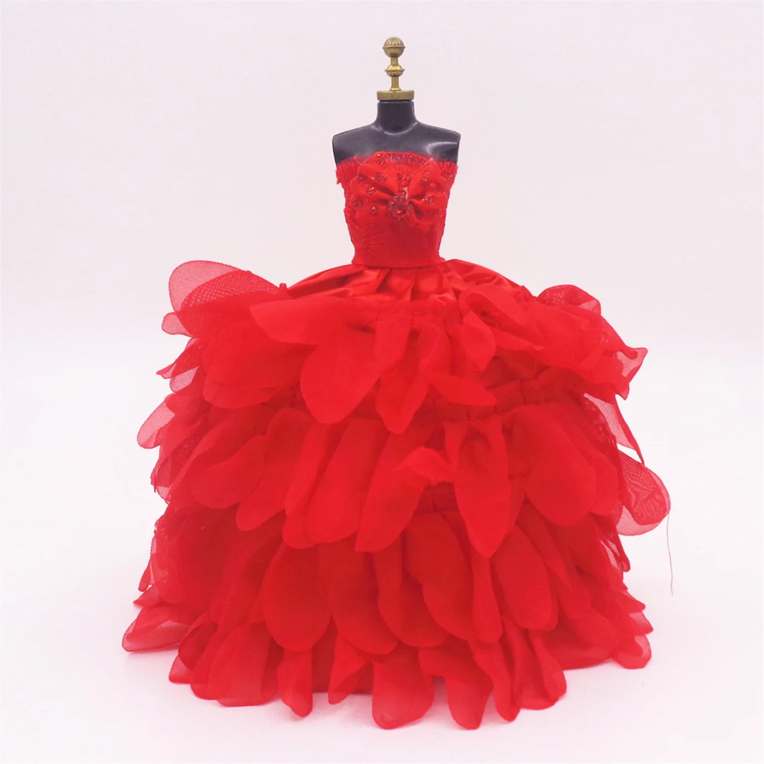 

Одежда для кукол ручной работы, аксессуары для кукол, свадебное платье, вечернее платье для 12-дюймовой куклы, игрушки для девочек, 1 комплект